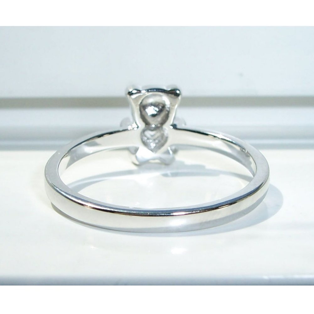Adorable Dainty Teddy Bear Ring With Heart Belly 925 Sterling Silver - Picture 9 of 15
